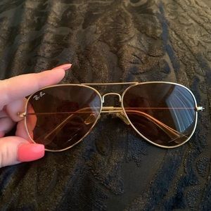 Ray Bans- Aviator Gold and Brown